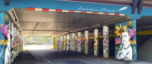 Muurschildering Viaduct Onder De A28 2022