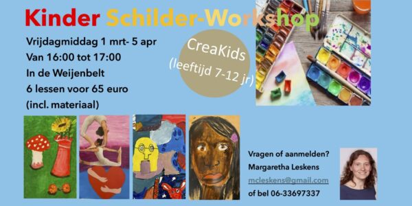 Ontdek De Creatieve Wereld Met Kinderschilder Workshop Door Margaretha Leskens!